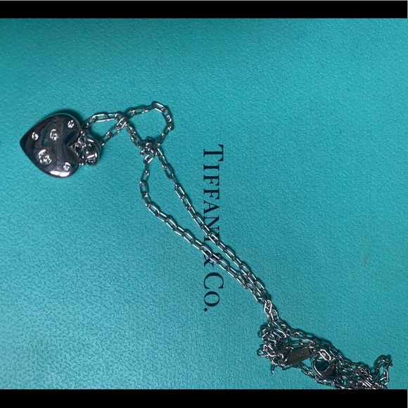 Tiffany and Co 18k white gold etoile necklace diamonds RARE - Picture 3 of 7